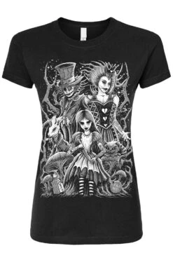 Malice In Wonderland T-shirt -Vampirefreaks Sale Store malice in wonderland womens tshirt