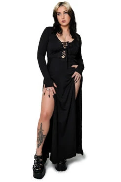 Morticia Maxi Dress -Vampirefreaks Sale Store maxi dress anna 2025 2