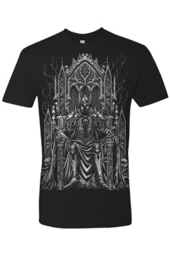 Medieval Knight T-shirt [Metallic Silver] -Vampirefreaks Sale Store medieval knight tshirt nextlevel black front resize