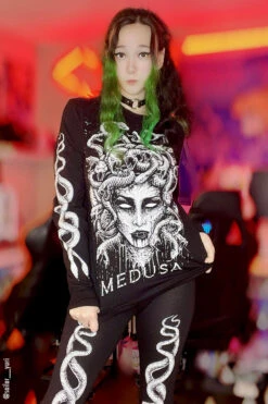 Medusa T-shirt -Vampirefreaks Sale Store medusa gothic long sleeve shirt