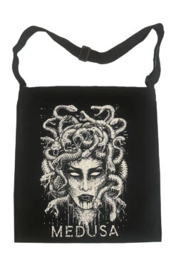 Shoulder Sling Zipper Tote Bag -Vampirefreaks Sale Store medusa shoulder tote