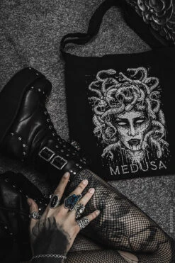 VampireFreaks Zipper Tote Bag -Vampirefreaks Sale Store medusa tote bag 6908abf5 158e 4f56 9821 534c08ec1fc6