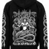 Medusa's Throne Hoodie -Vampirefreaks Sale Store medusas throne zipper hoodie back snake sleeves