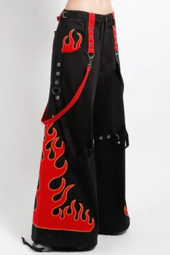 Tripp NYC Flame Dark Street Pants [BLACK/RED] -Vampirefreaks Sale Store mens emo pants 2e750985 d6cf 4f84 b05a c7fb47dc9e51