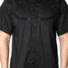 Spiderweb Black Western Shirt