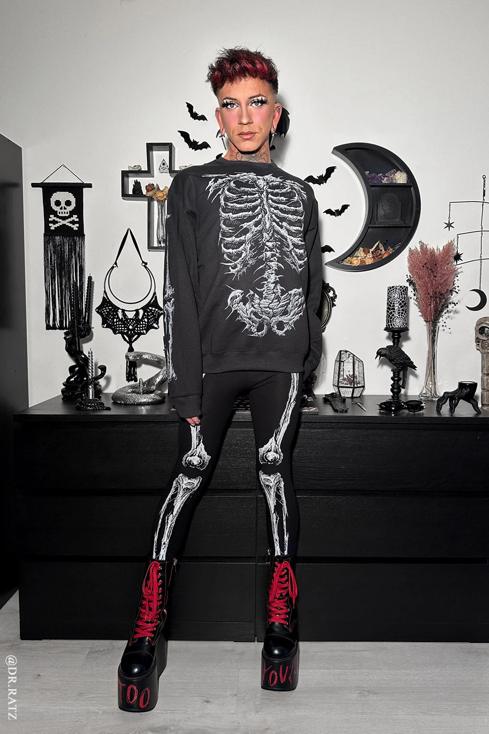 Dead Inside Skeleton Sweatshirt 7 Dead Inside Skeleton Sweatshirt - Image 7