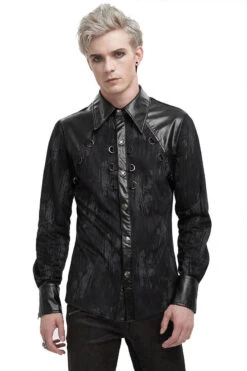 Pallbearer Button Up Shirt -Vampirefreaks Sale Store mens gothic moto shirt