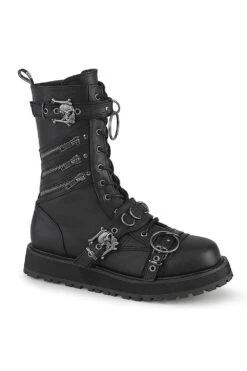 Skull & Crossbone Combat Boots [VALOR-240]