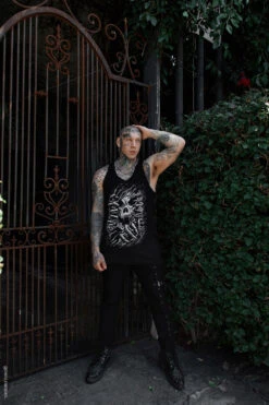 Darkness Within T-shirt -Vampirefreaks Sale Store mens gothic tank top