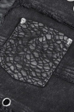 Undead Distressed Vest -Vampirefreaks Sale Store mens gothic top