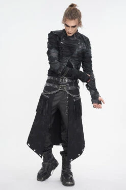 Skull Mound Tattered Top -Vampirefreaks Sale Store mens medieval clothes