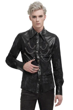 Pallbearer Button Up Shirt -Vampirefreaks Sale Store mens motorcycle gothic shirt