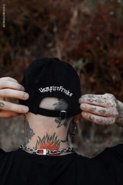 Grim Reaper Pierced Baseball Cap -Vampirefreaks Sale Store mens punk clothes 80390395 d58e 1