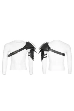 The Silencer Spiked Shoulder Armor -Vampirefreaks Sale Store mens punk spiked shoulder armor