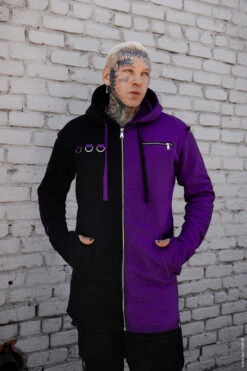 Split Mage Hoodie [Black/Purple] -Vampirefreaks Sale Store mens scene clothes 6d94cca4 94cf 47e9 a58f 2e5138c95112