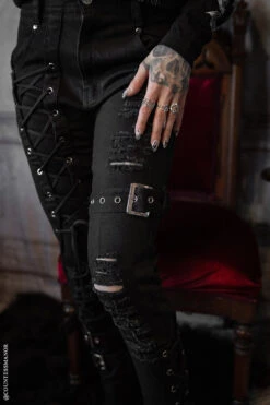 Inquisition Shredded Skinny Jeans -Vampirefreaks Sale Store mens scene pants 49b0c046 21df 4528 9d22 bb8f0199df6f