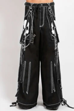 Tripp NYC Doom Skull Pants [BLACK/WHITE]