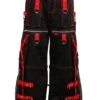 Tripp NYC X-Strap Zip Off Pants [BLACK/RED] -Vampirefreaks Sale Store mens tripp nyc red pants d229dd1a 8439 4ac2 a7da 29e80b4537a7