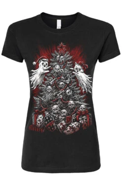 Merry Catmas T-shirt -Vampirefreaks Sale Store merry catmas womens tshirt