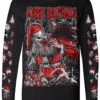 Merry Deathmas Christmas Tee [Multiple Styles Available] -Vampirefreaks Sale Store merry deathmas creepy santa longsleeve tshirt