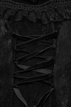 Reign Ruffled Mesh Off-the-Shoulder Dress -Vampirefreaks Sale Store mesh gown