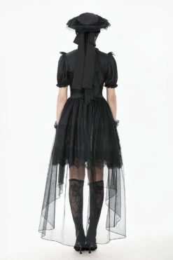 Victorian Tea Puff Sleeve Dress -Vampirefreaks Sale Store mesh gown 887fda71 71ae 4271 a6dd aef3268ee023