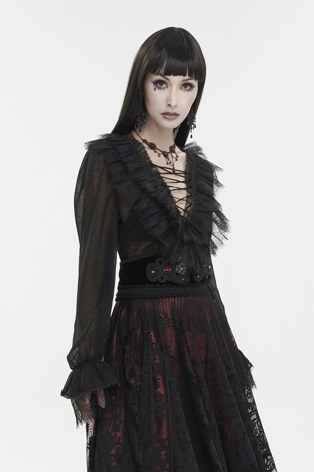 Crumbling Statues Romantic Ruffled Top 7 Crumbling Statues Romantic Ruffled Top - Image 7