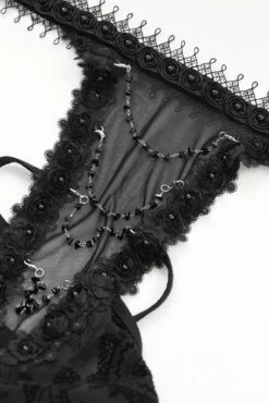 Flared Lace Sleeve Vintage Goth Top -Vampirefreaks Sale Store mesh top