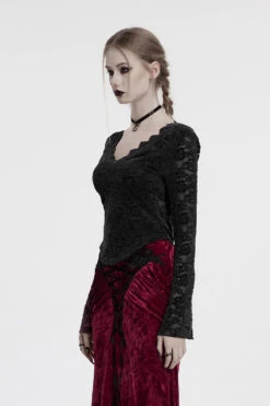 Moonlace Long Sleeve Top [Black] -Vampirefreaks Sale Store mesh top b56b92a5 a745 44d5 98bd def1180d64bc
