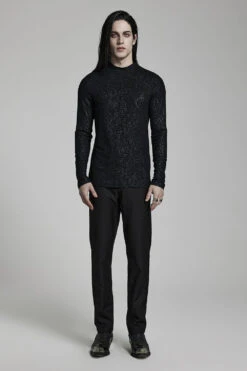 Vampire Goth Long Sleeve Top -Vampirefreaks Sale Store mesn long sleeve gothic shirt