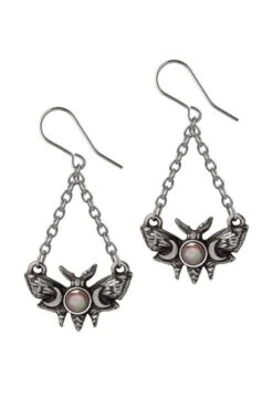 Alchemy Lunar Moth Dropper Earrings