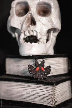 Mothman Enamel Pin -Vampirefreaks Sale Store moth enamel pin
