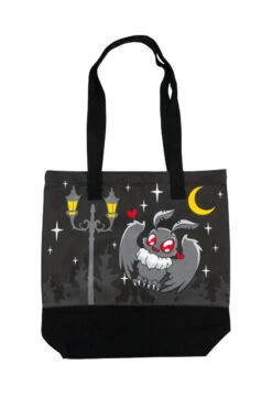 Cute Mothman Canvas Tote Bag -Vampirefreaks Sale Store mothman shoulder bag
