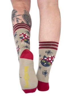 Witchy Whiskers Crew Socks -Vampirefreaks Sale Store mushroom socks 9544379c d38c 405b afc7 b756748ff7f9
