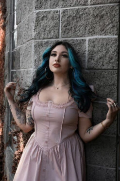 La Vie En Rose Dress -Vampirefreaks Sale Store muted pink dress