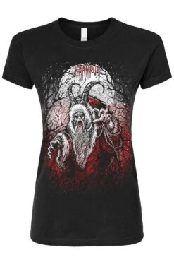 Naughty List Krampus Tee [Multiple Styles Available] -Vampirefreaks Sale Store naughty list krampus womens tshirt