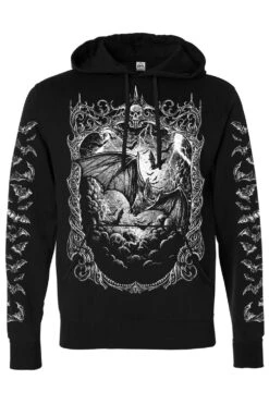 Night Flight Bat Hoodie -Vampirefreaks Sale Store night flight bat pullover hoodie bat sleeves