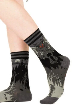 Mothman Crew Socks -Vampirefreaks Sale Store novelty socks