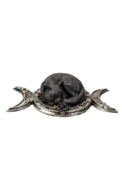 Alchemy Triple Moon Black Cat Figurine