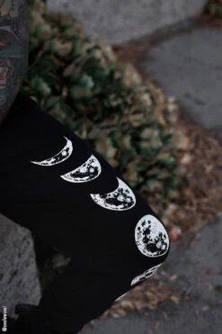 Moon Phase Joggers [UNISEX] -Vampirefreaks Sale Store occult joggers