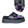 Grave Bat Slip-On Platforms [Black/Reflective]