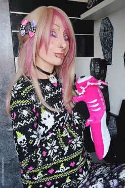 Pink Spooksalotl The Axolotl Plush Toy [Limited Edition] -Vampirefreaks Sale Store pastel goth plush