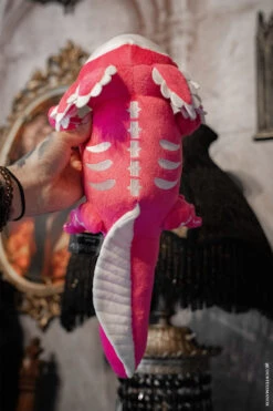 Pink Spooksalotl The Axolotl Plush Toy [Limited Edition] -Vampirefreaks Sale Store pastel goth plushie
