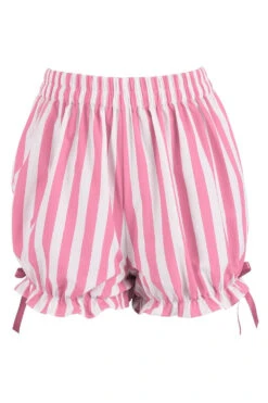 Striped Bloomers [Pink/White] -Vampirefreaks Sale Store pastel shorts