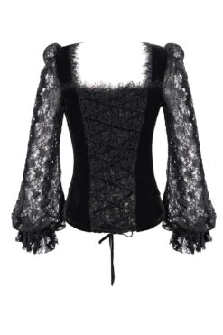 Nosferatu Lace Sleeve Gothic Top -Vampirefreaks Sale Store peasant blouse 2ba98c66 34fa 4af5 8298 d6f86e0caa36