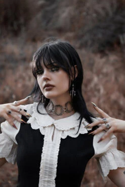 Ravenshade Blouse -Vampirefreaks Sale Store peter pan top