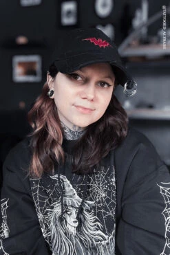 Vampire Bat Pierced Baseball Cap [Red] -Vampirefreaks Sale Store pierced hat 58f04e0d 8402 4c8a 8a4e c405c14b980b