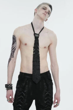 RIP Distressed Necktie -Vampirefreaks Sale Store piercings necktie