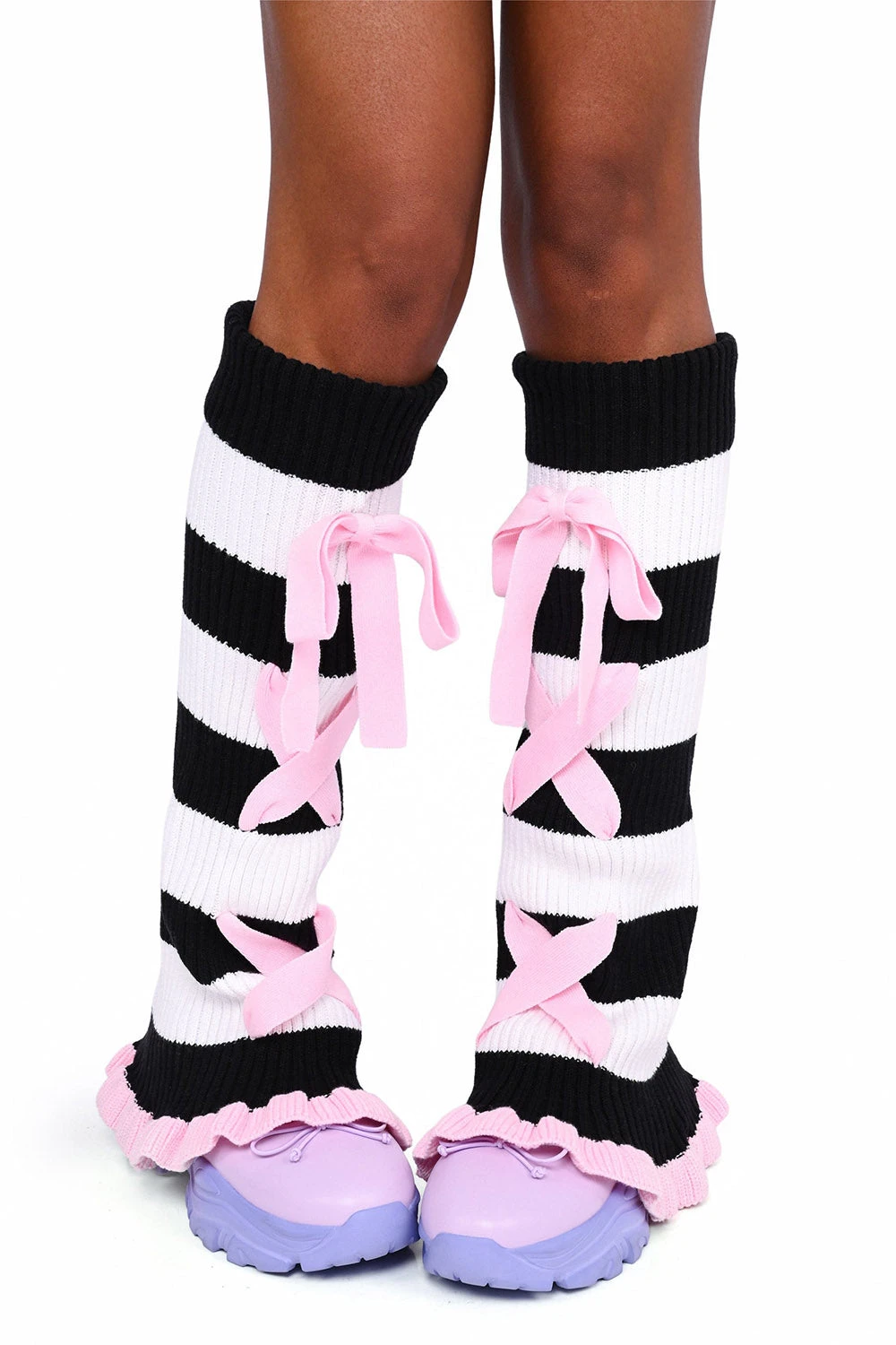 Bittersweet Stripe Leg Warmers 3 Bittersweet Stripe Leg Warmers - Image 3