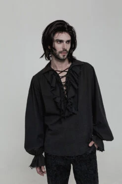 Pirate's Code Lace-Up Shirt 12 Pirate's Code Lace-Up Shirt -Vampirefreaks Sale Store pirate shirt
